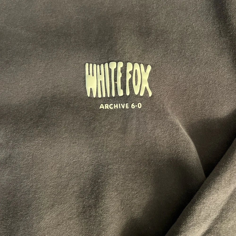 White Fox Dark Gray Hoodie - Picture 2 of 5